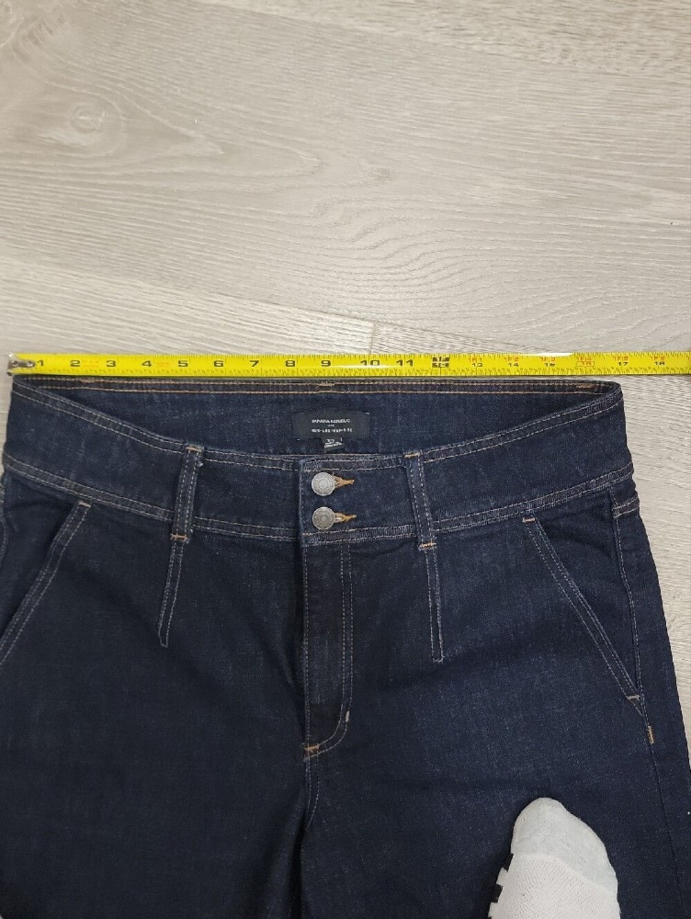 Banana Republic Dark Indigo Wide-Leg Jeans - Picture 6 of 10